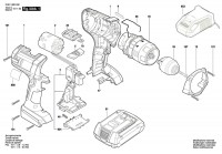 Bosch 3 601 H62 400 Gsb 14,4 Ve-2-Li Cordl Perc Screwdr 14.4 V / Eu Spare Parts